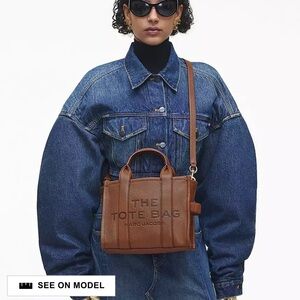 NWOT! Marc Jacobs Argan Oil Leather Crossbody Tote